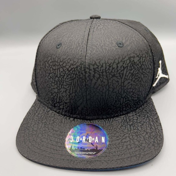 Air Jordan True OG Hat Men Black Blue Cement Elephant Jumpman Snap Back Cap